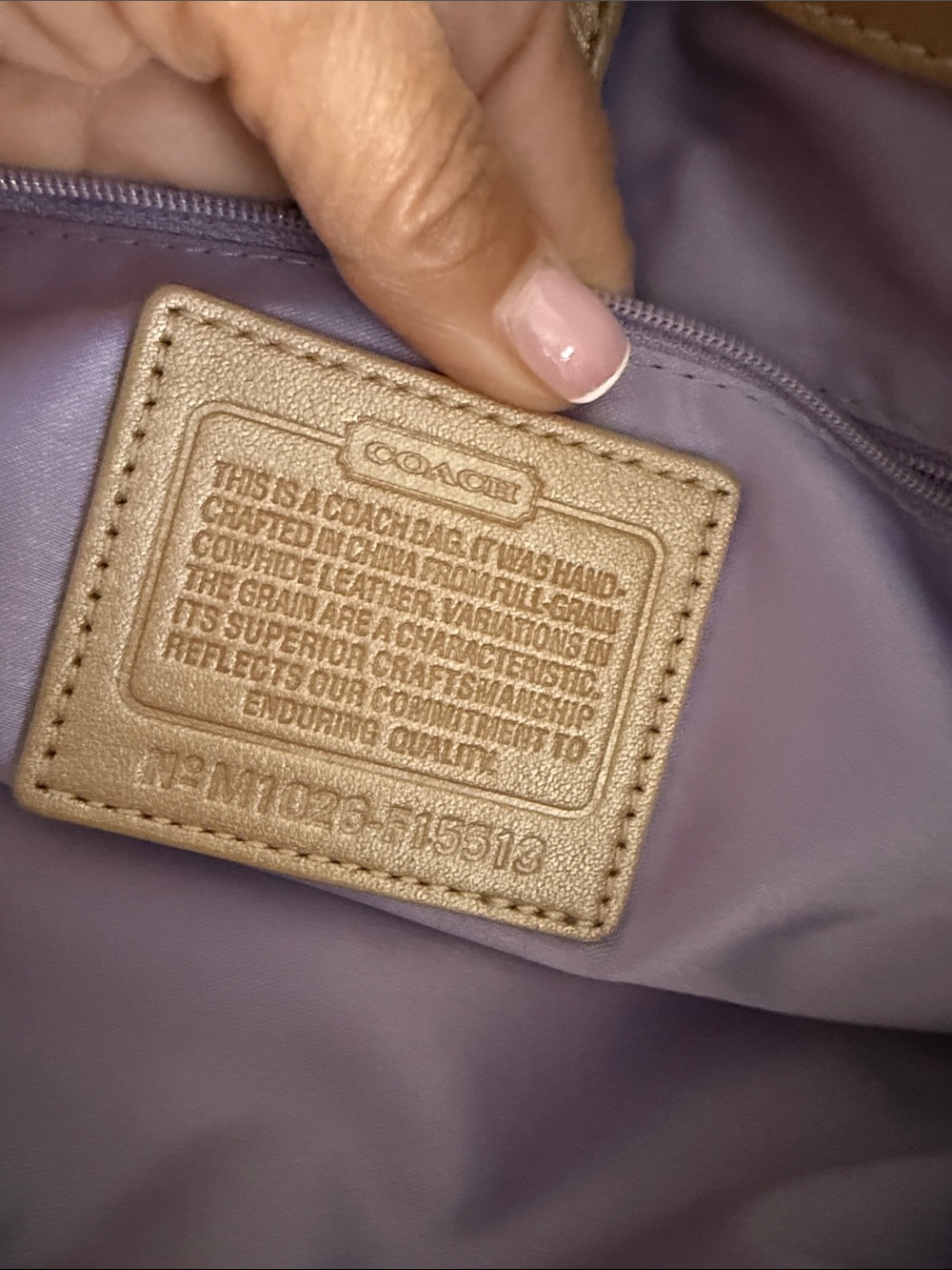 Coach Pebbled Leather Shoulder Satchel in Taupe - Picture 5 of 12